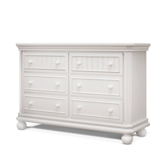 Finley Rta 6 Drawer Double Dresser - White, Wood