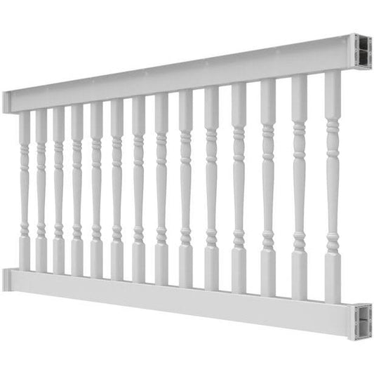 Finyl Line 6 Ft. X 42 In. H Deck Top Level Rail Kit In White