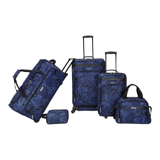 Finley 5-Piece Softside Luggage Set, Black