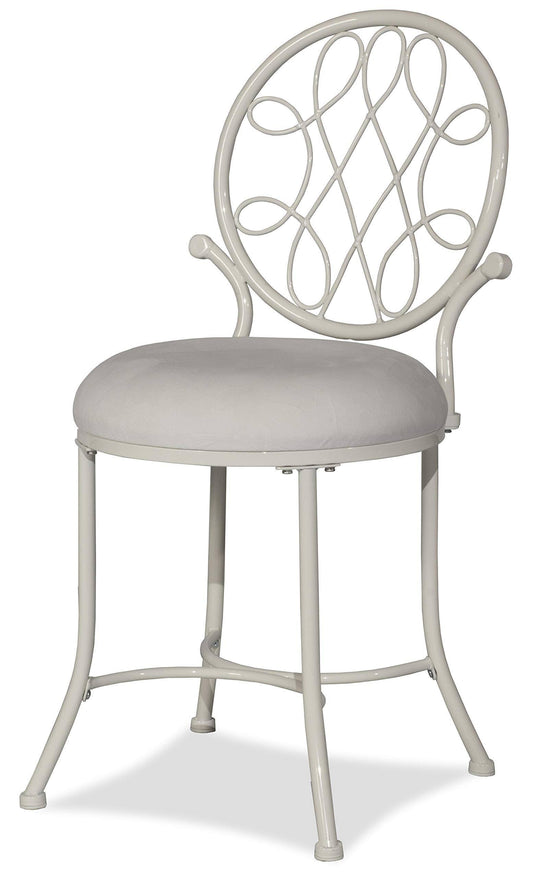 Furniture O'malley Vanity Stool - White
