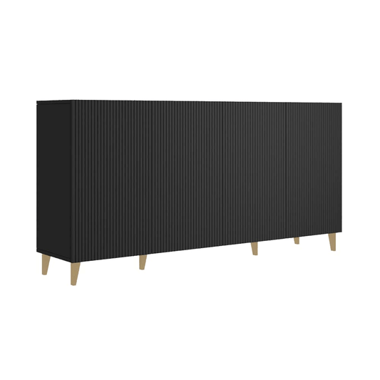 Furniture Pafos 4d Sideboard Black